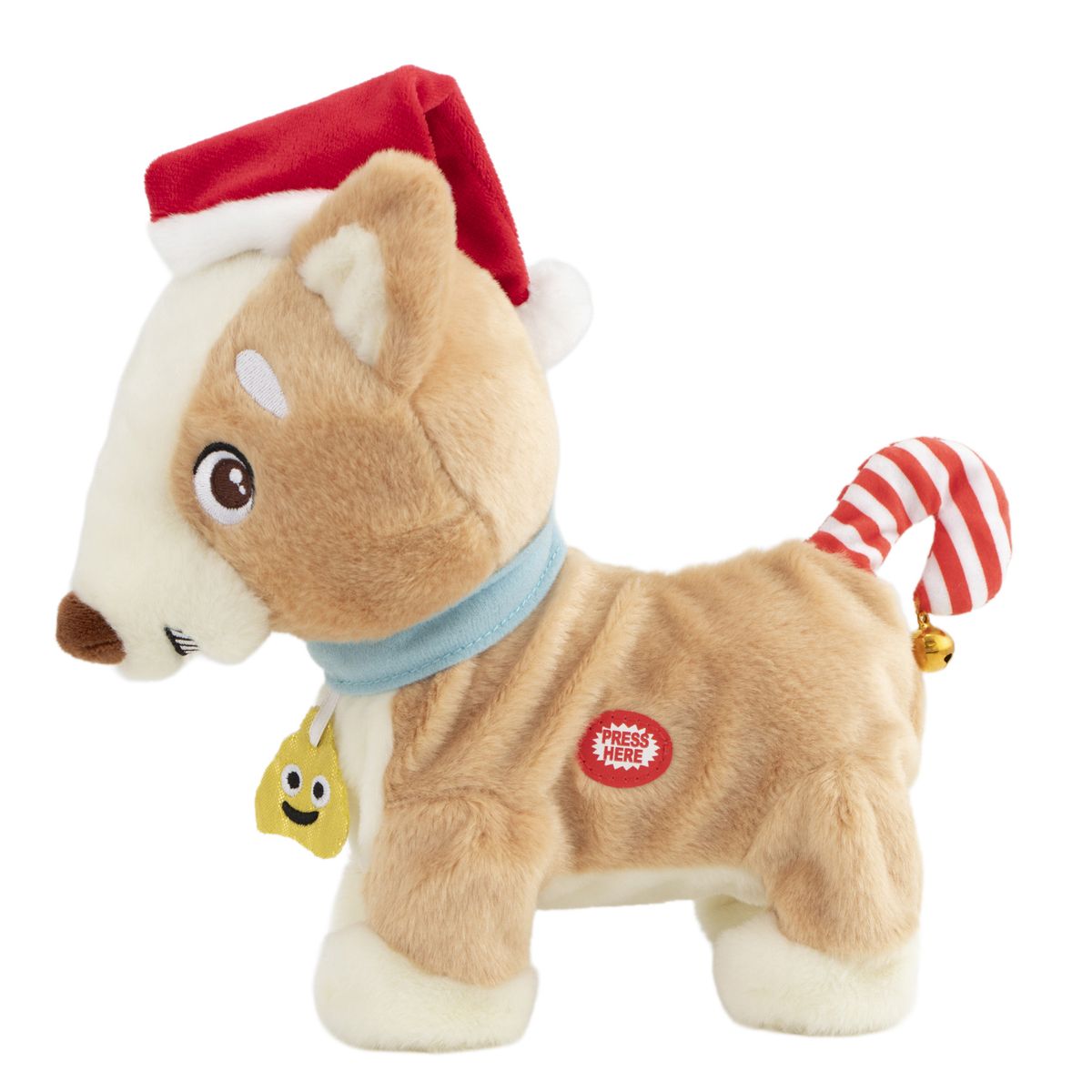 DEAR SANTA - Perro navidad animado gorro rojo