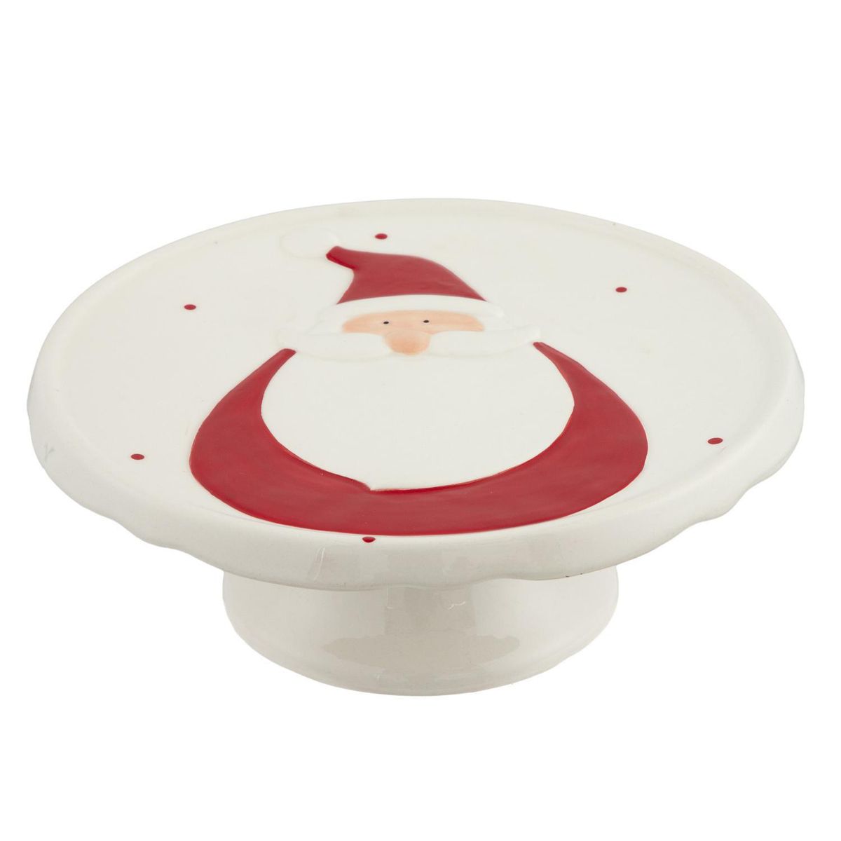 DEAR SANTA - Tortera navidad 27 cm blanco/rojo