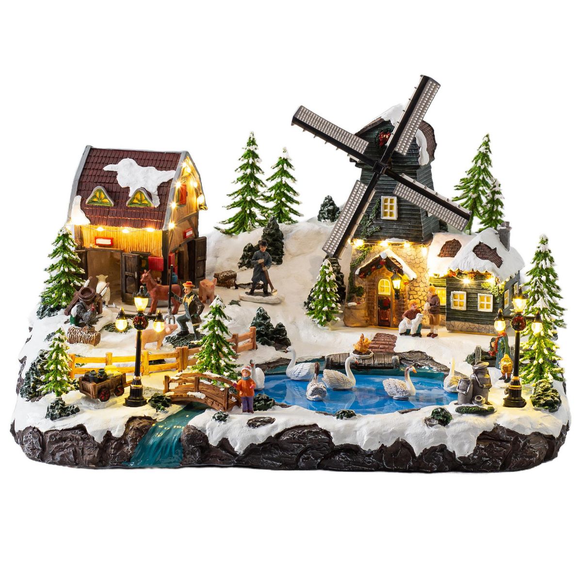 DEAR SANTA - Villa navidad granja animada ilumin b