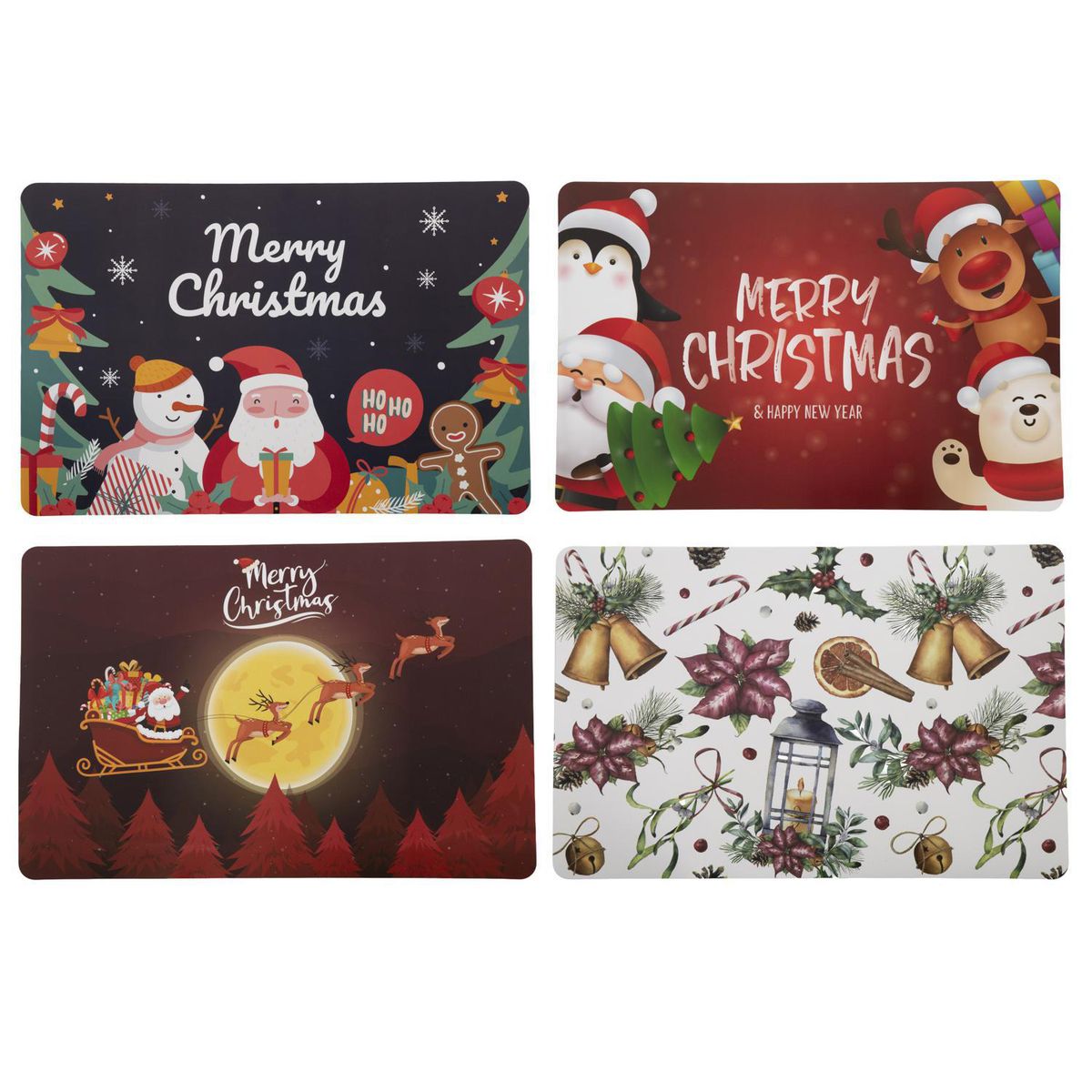 DEAR SANTA - Individual Navidad Rectangular Xmas 1 Pieza Surtido