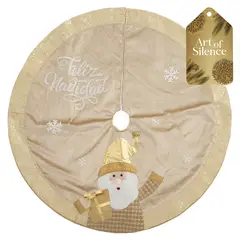 DEAR SANTA - Pie de árbol navidad santa 101.5 cm dorado