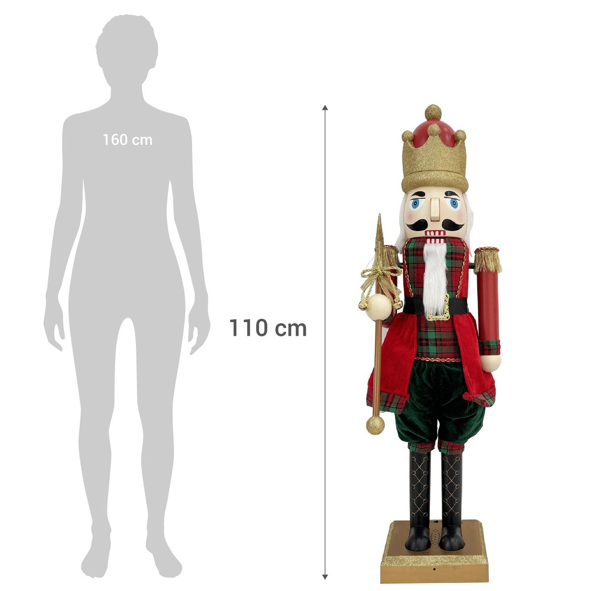 DEAR SANTA - Cascanueces navidad animado 110 cm