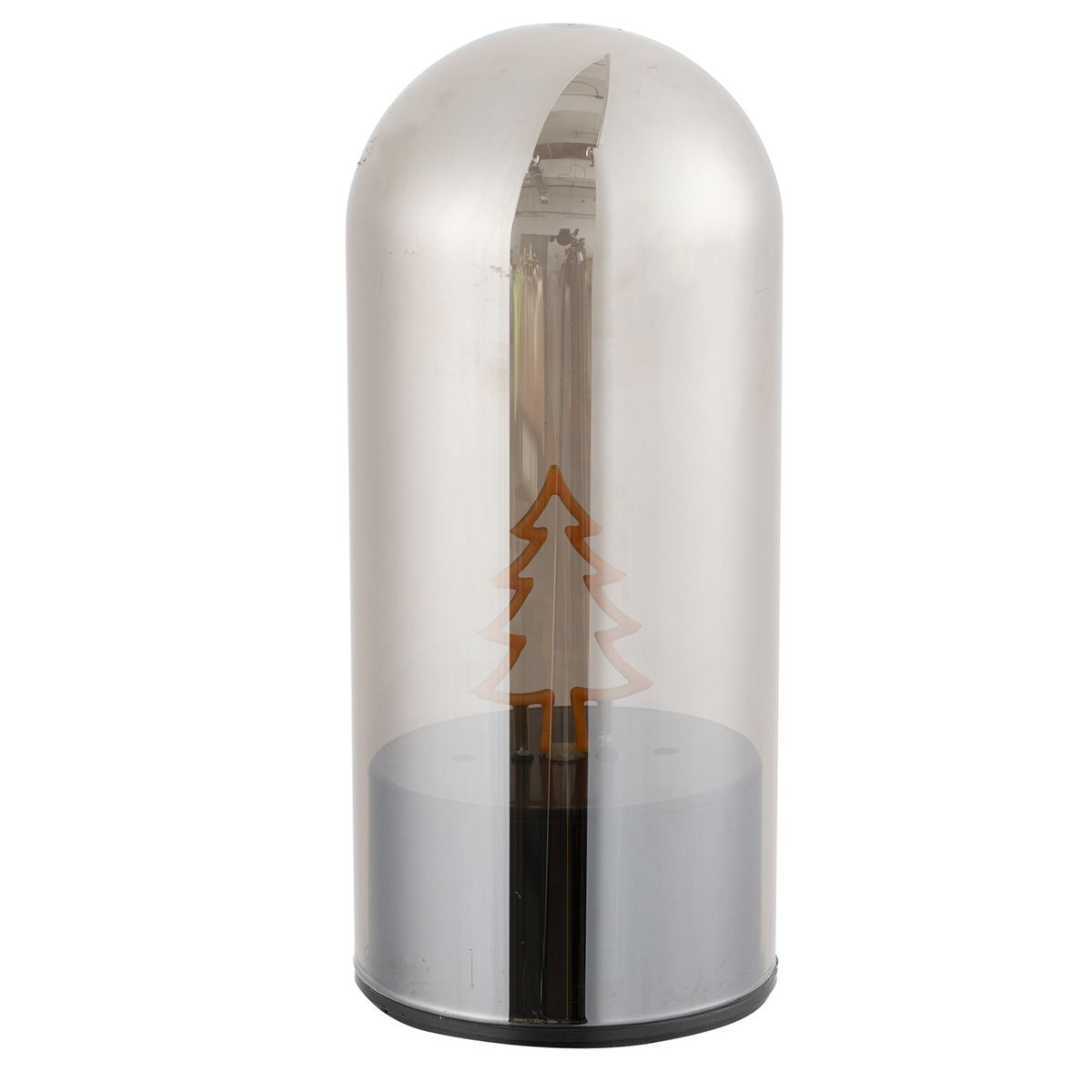 DEAR SANTA - Tubo navidad de vidrio giratorio led árbol