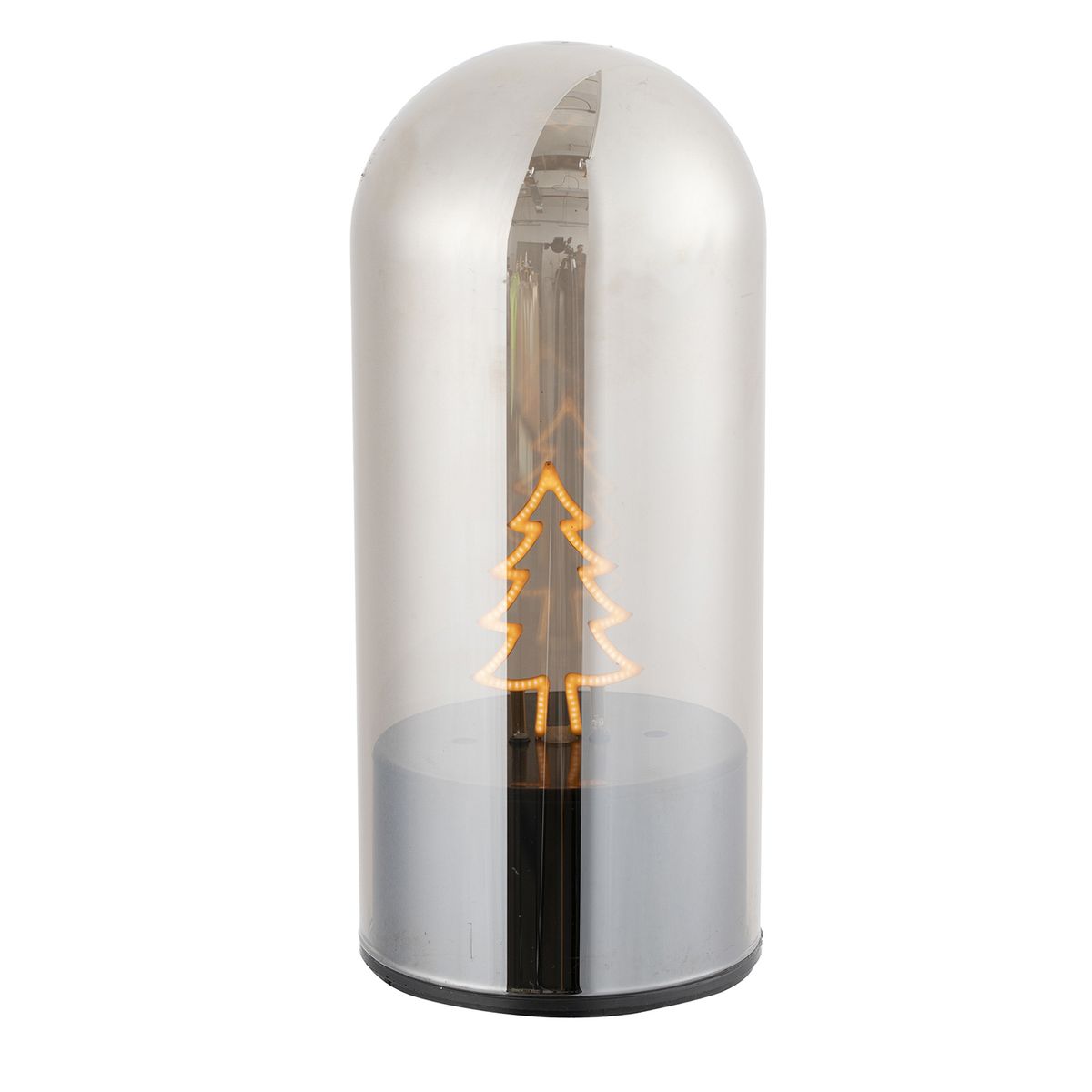 DEAR SANTA - Tubo navidad de vidrio giratorio led árbol