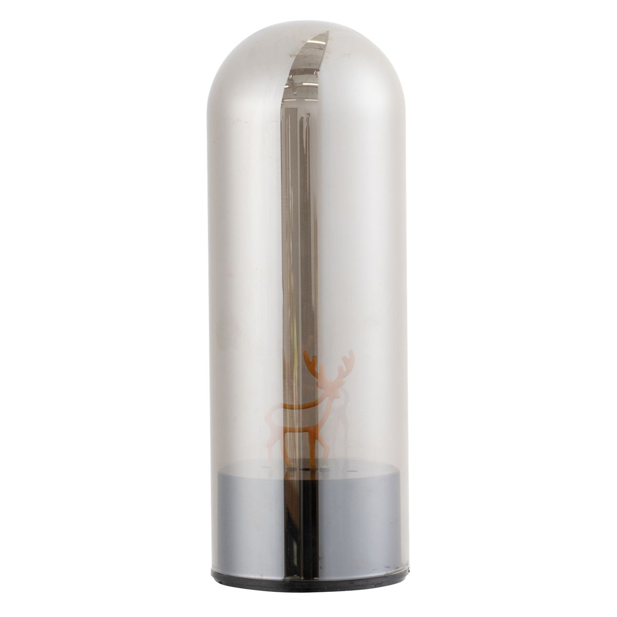 DEAR SANTA - Tubo navidad de vidrio giratorio led reno