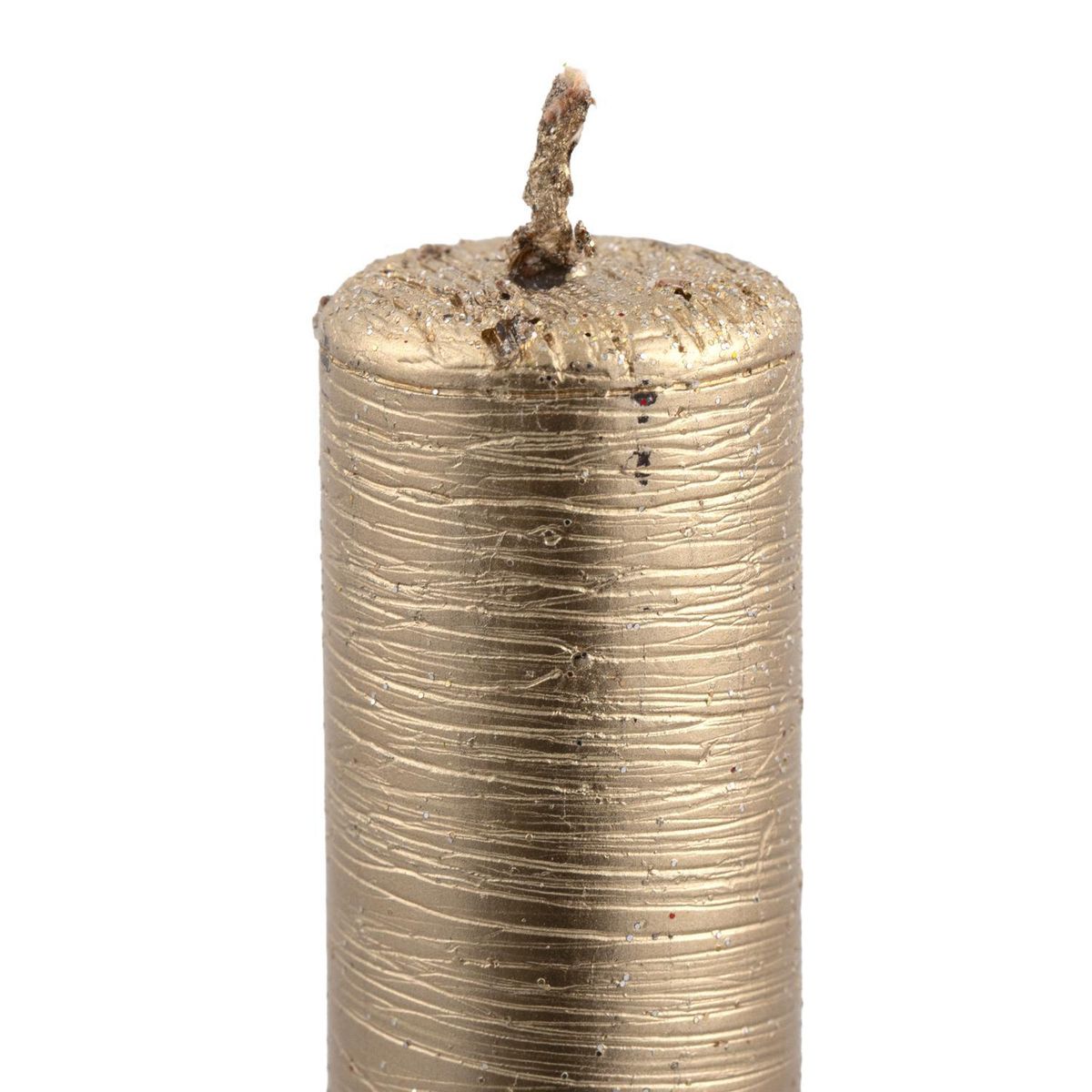 DEAR SANTA - Set 2 velas navidad doradas 24cm