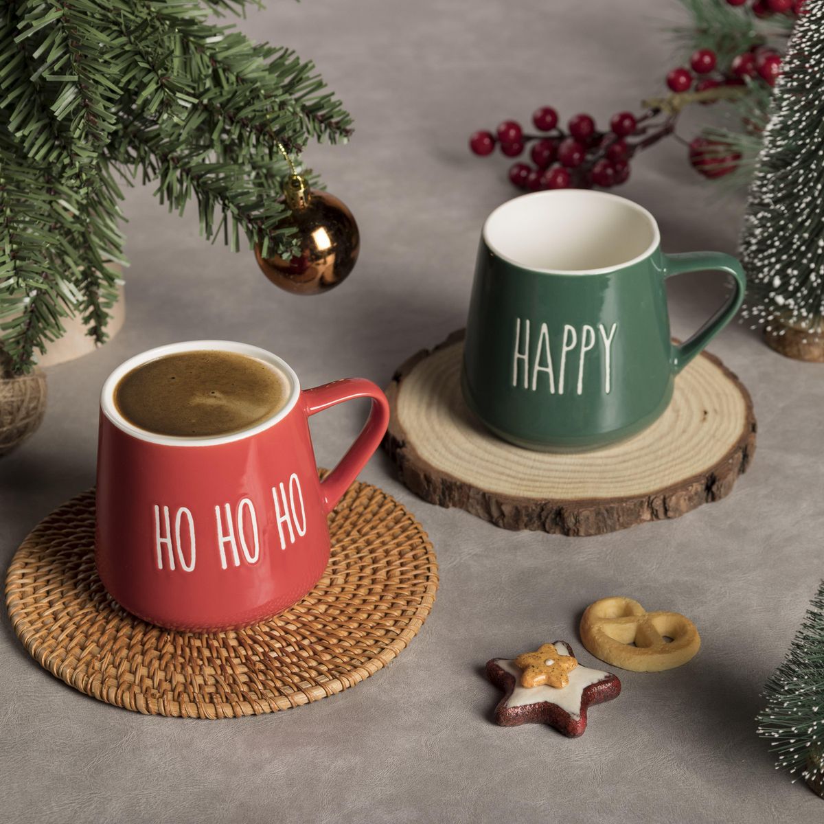 DEAR SANTA - Set 2 mugs navidad 370 ml navideño