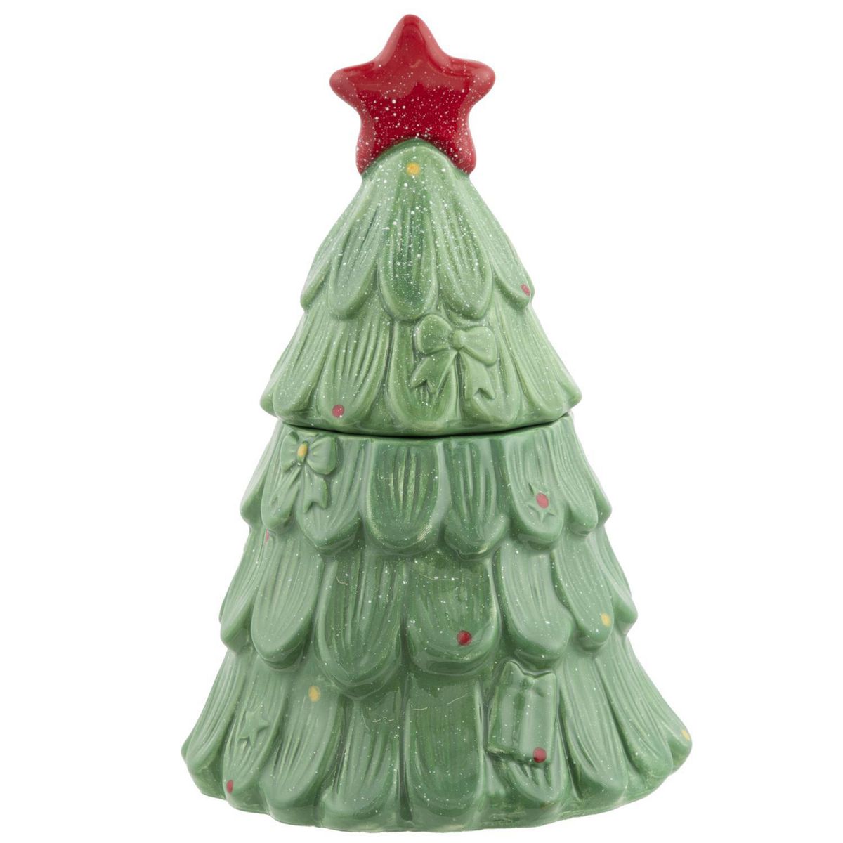 DEAR SANTA - Recipiente navidad árbol 27cm verde