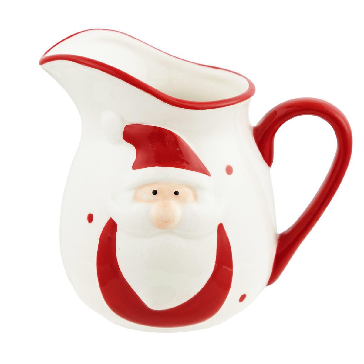 DEAR SANTA - Lechera navidad santa 11 cm blanco