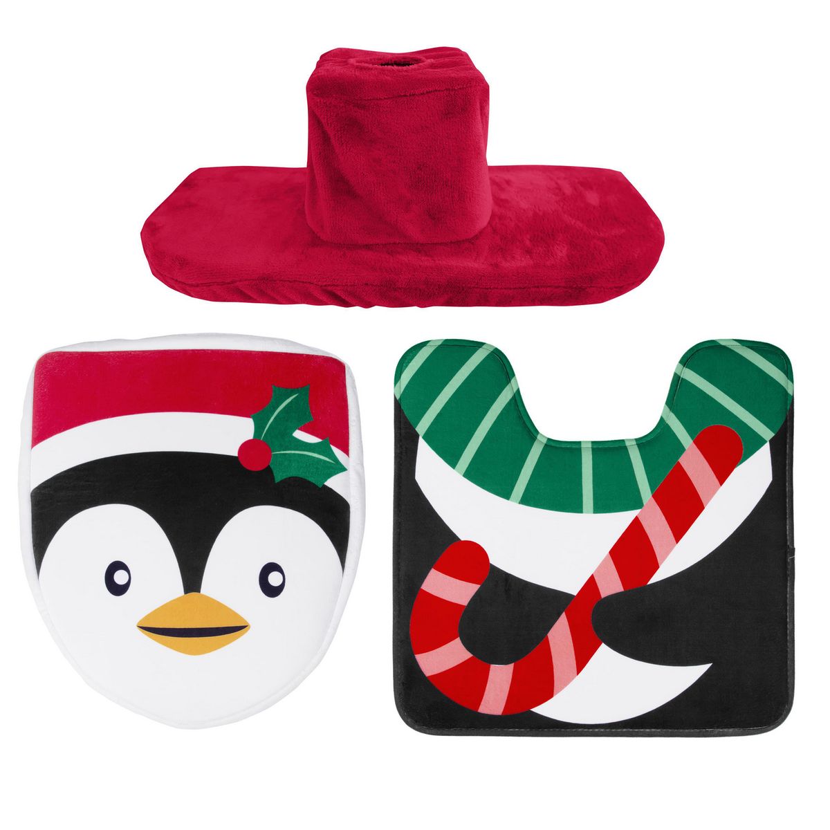 DEAR SANTA - Set baño navidad 3 piezas pinguino