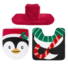 DEAR SANTA - Set baño navidad 3 piezas pinguino