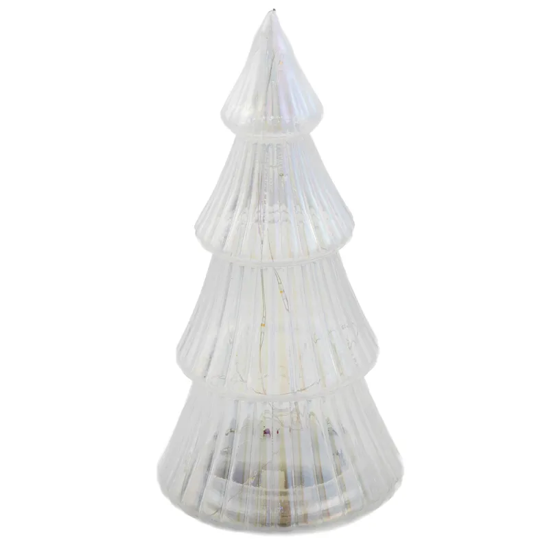 DEAR SANTA - Árbol navidad decorativo vidrio 20.4cm