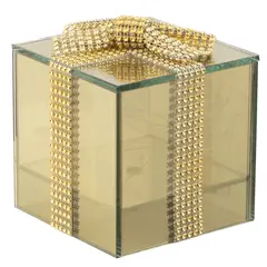 DEAR SANTA - Adorno navidad caja regalo Led vidrio