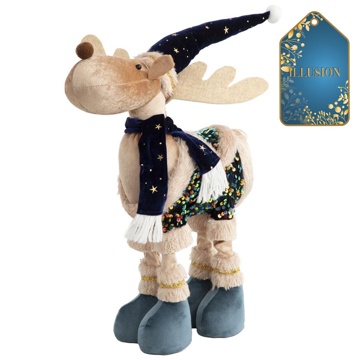 DEAR SANTA - Reno navidad de pie 3D illusion