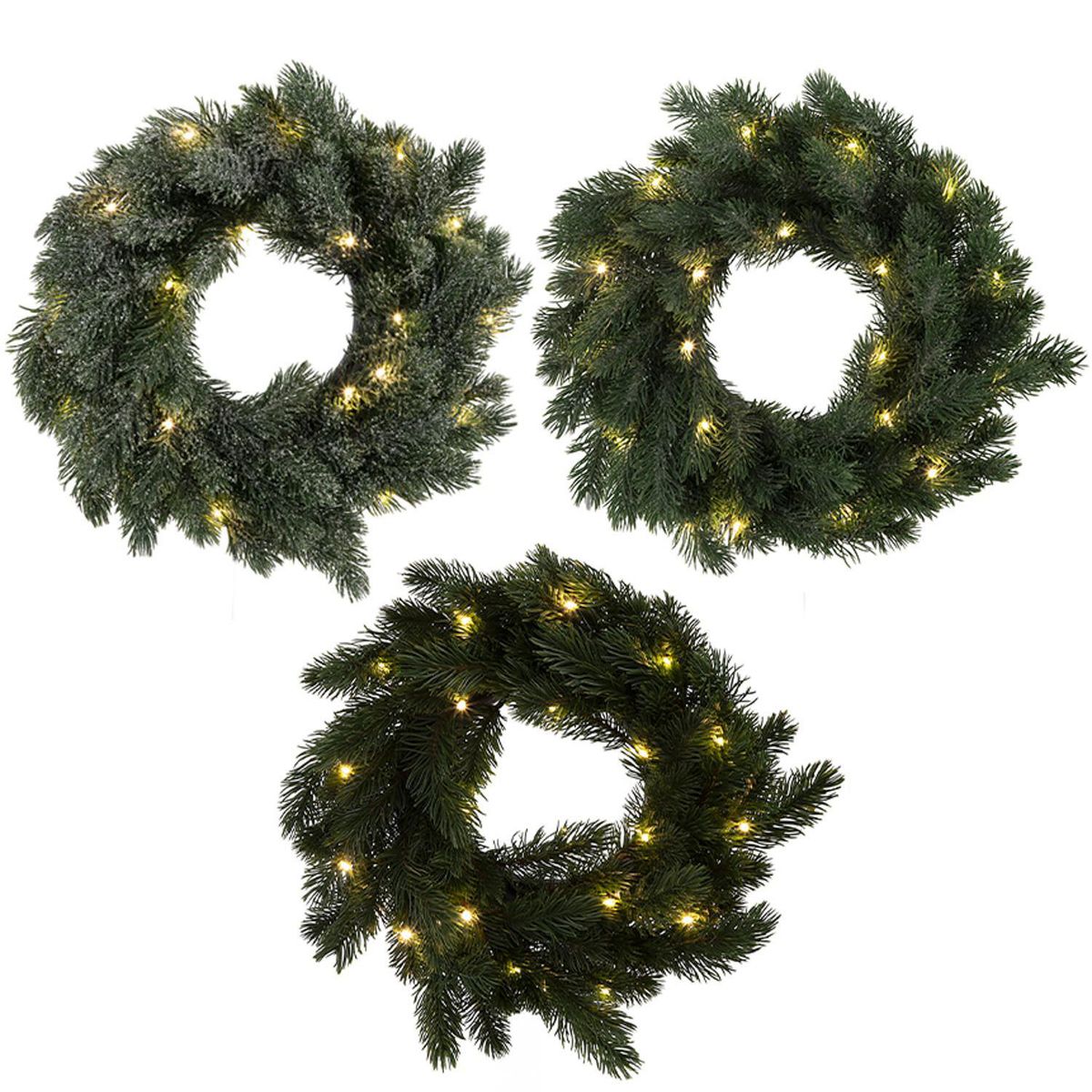 DEAR SANTA - Corona navidad luz 35 cm