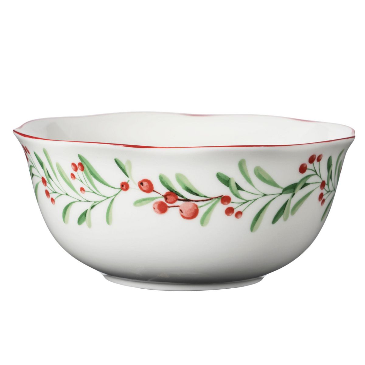 DEAR SANTA - Bowl Flores Navidad 14.1 cm Blanco