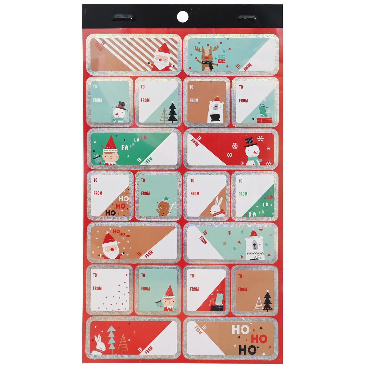 DEAR SANTA - Etiquetas navidad stickers 80 unidades