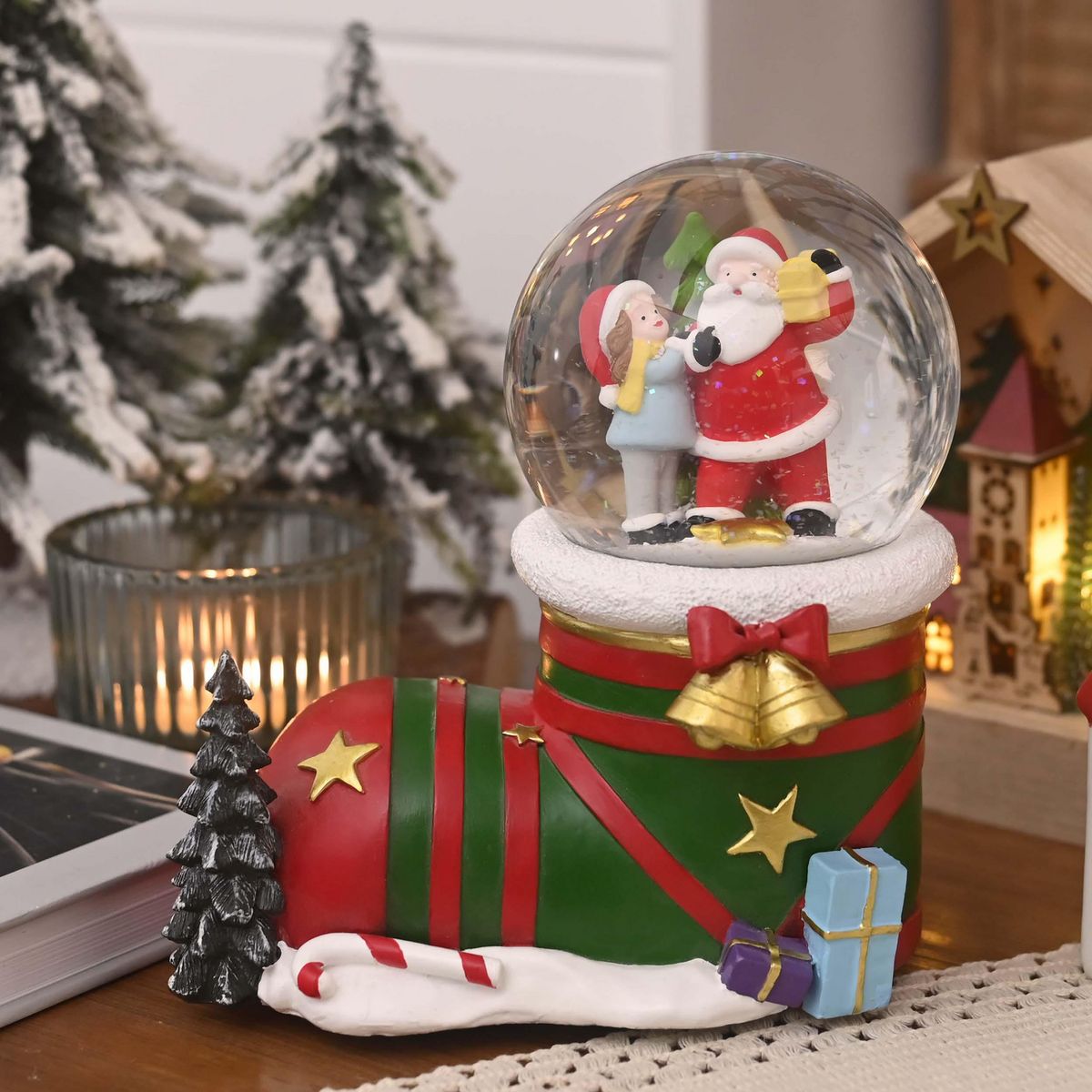 DEAR SANTA - Globo de Agua Navidad 10 cm Bota