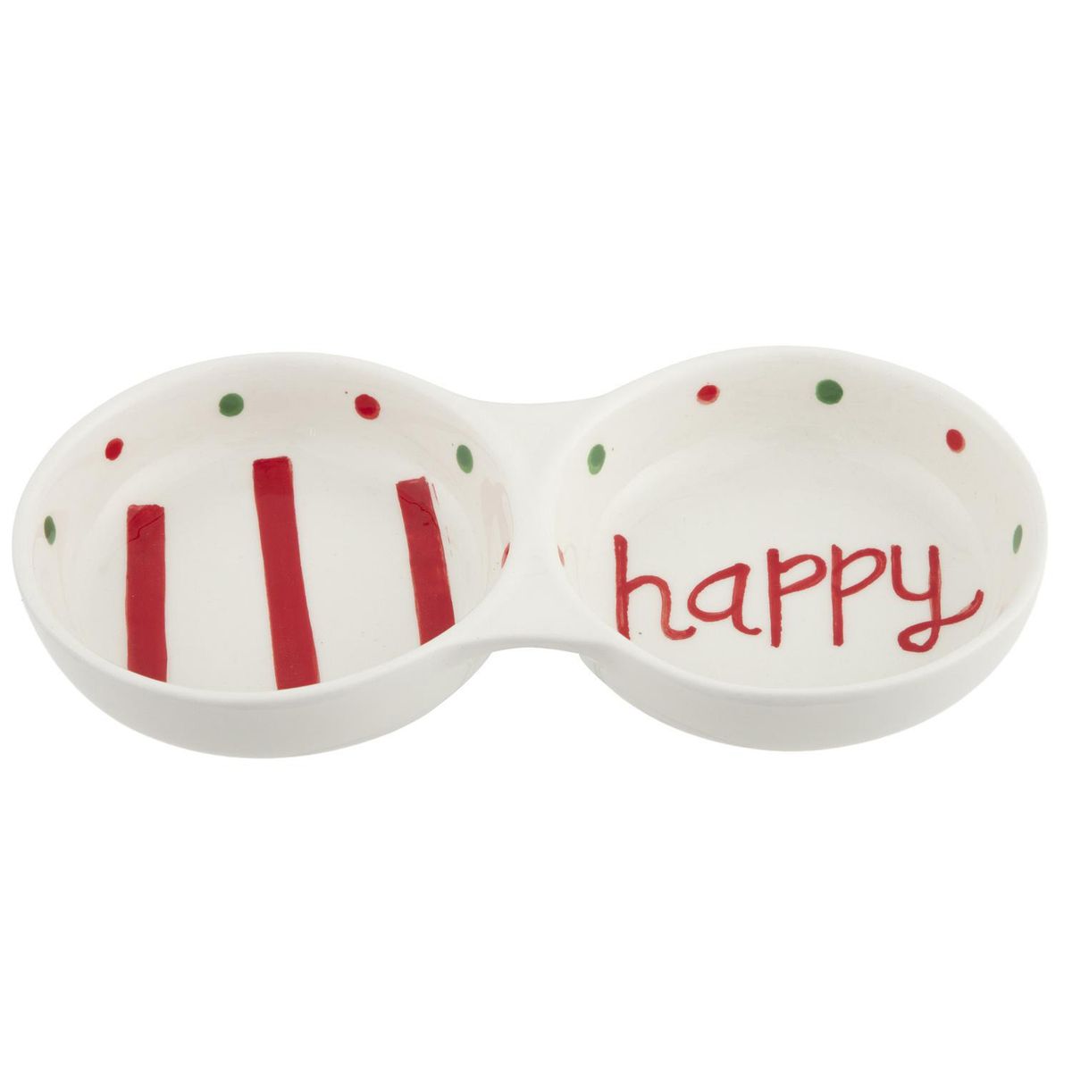 DEAR SANTA - Fuente navidad servir 21 cm blanco/rojo