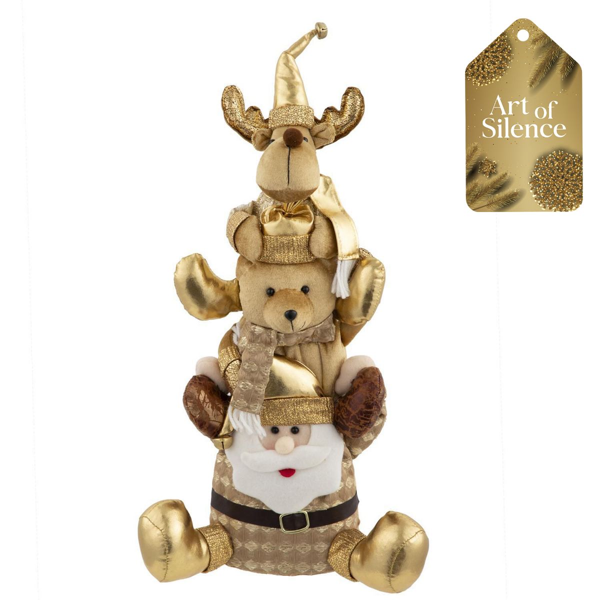 DEAR SANTA - Santa/reno/oso navidad apilados 46 cm aos