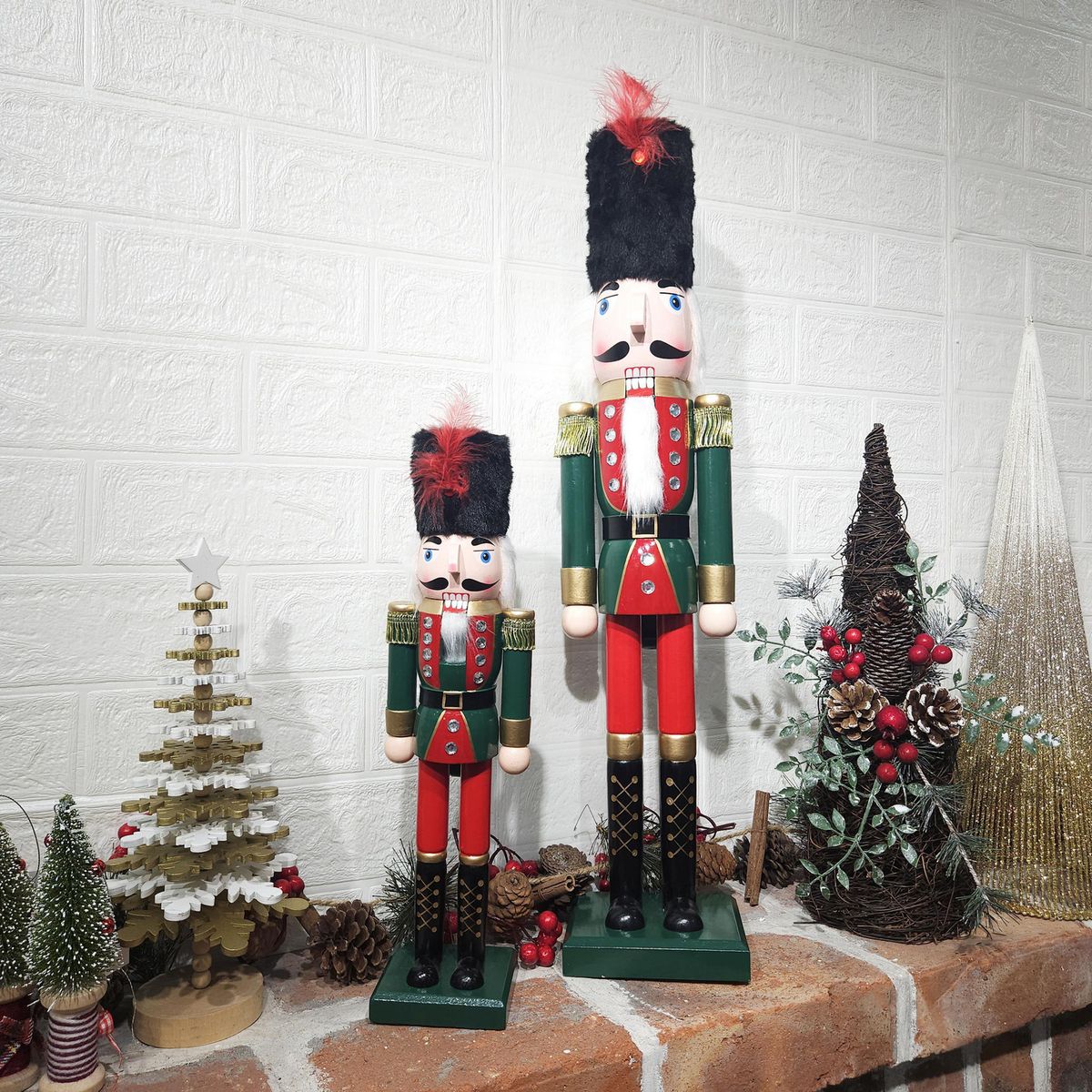 DEAR SANTA - Cascanuez navidad 38 cm rojo verde