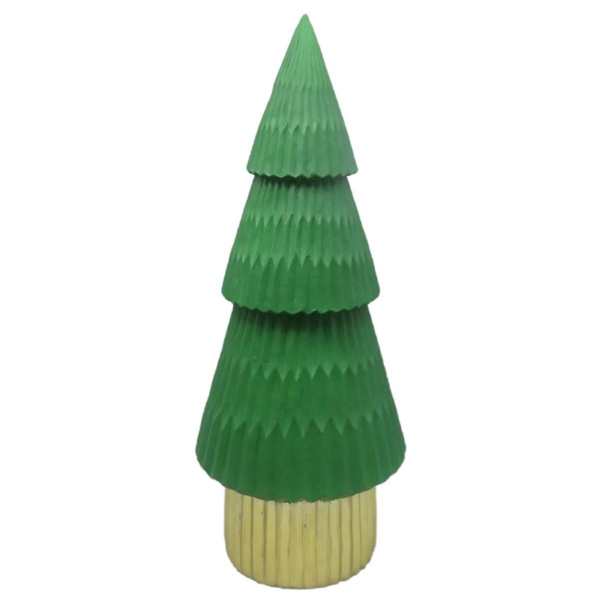 DEAR SANTA - Árbol navidad resina verde 32cm