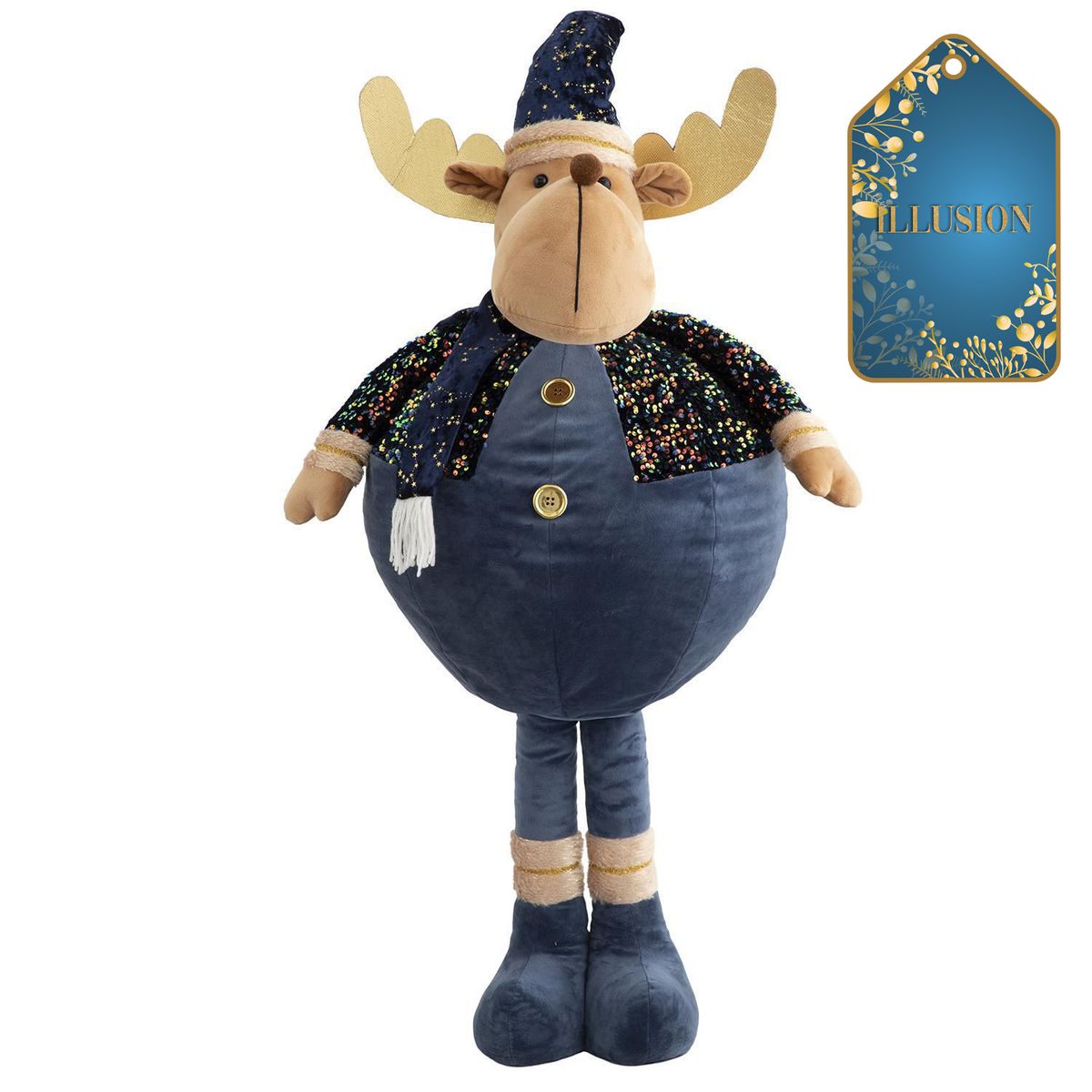 DEAR SANTA - Reno navidad textil 86-120 cm illusion