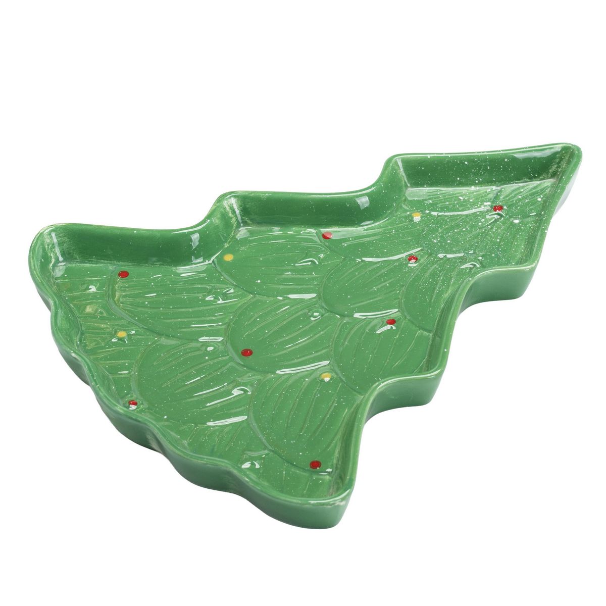 DEAR SANTA - Bandeja navidad diseño árbol 31cm verde