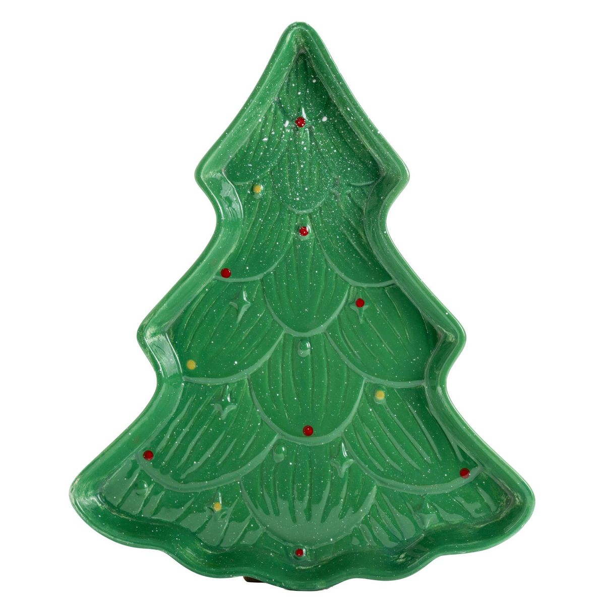 DEAR SANTA - Bandeja navidad diseño árbol 31cm verde
