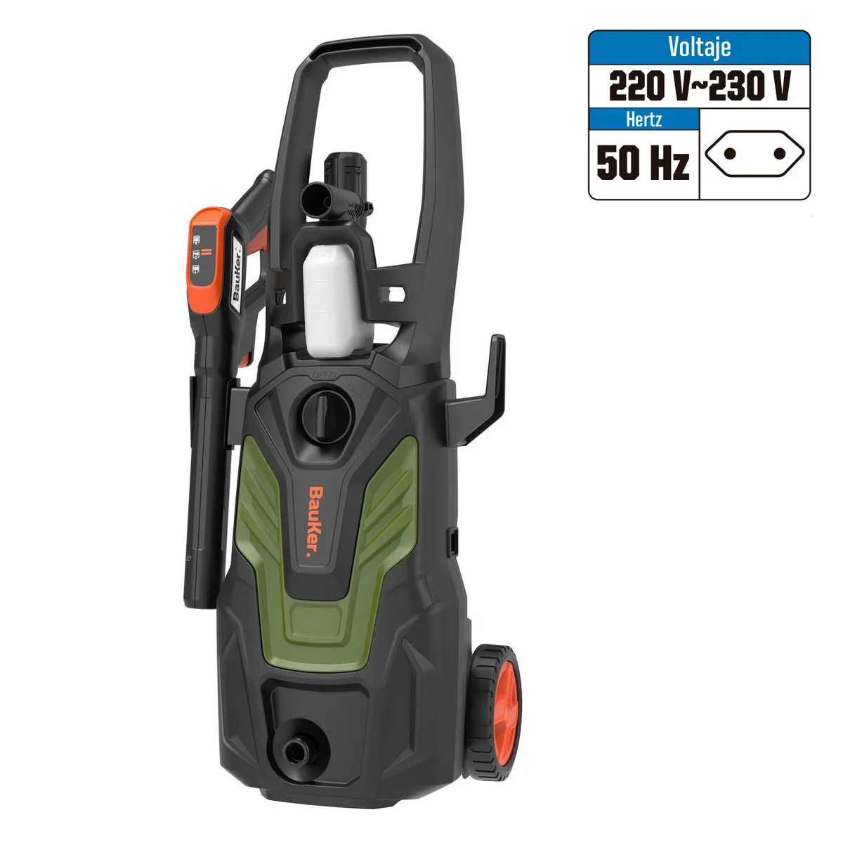 BAUKER - Hidrolavadora Eléctrica 1700W 130 Bar B3 Power Control