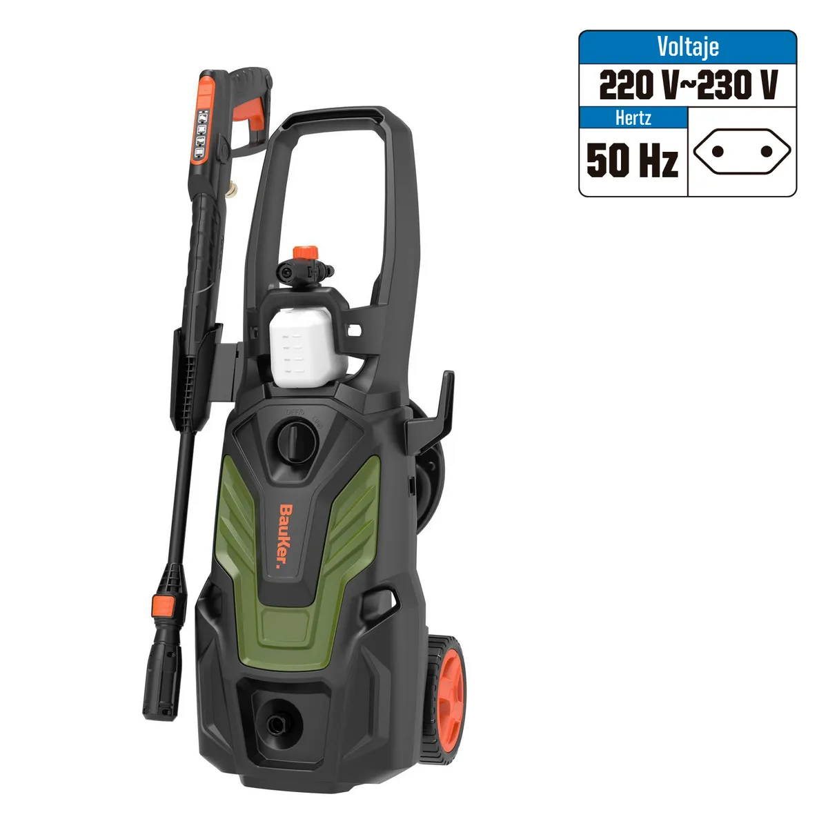 BAUKER - Hidrolavadora Eléctrica 2200W 160 Bar B5 Power Control