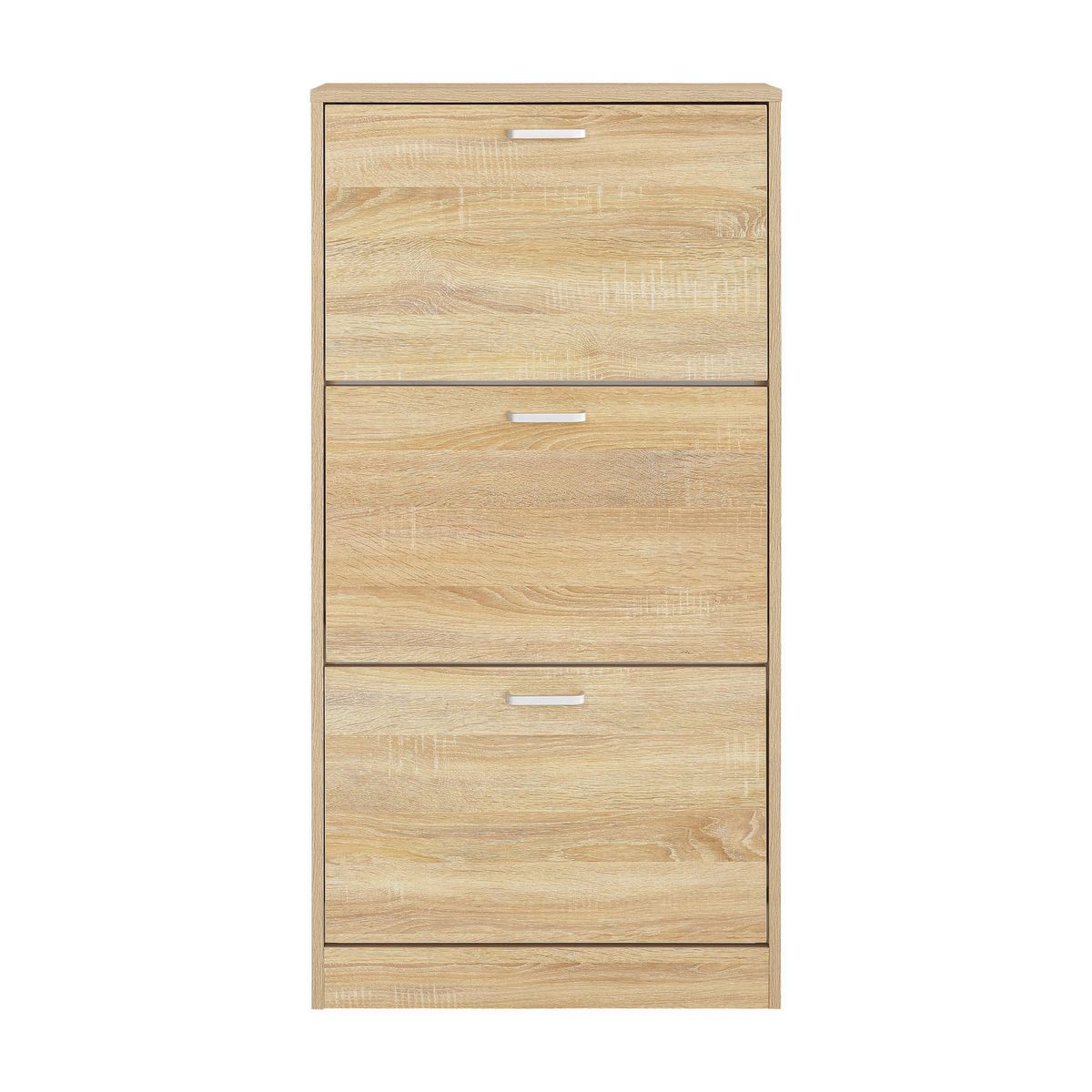 JUST HOME COLLECTION - Zapatero 3 Puertas Melamina 60x117x24 cm Roble