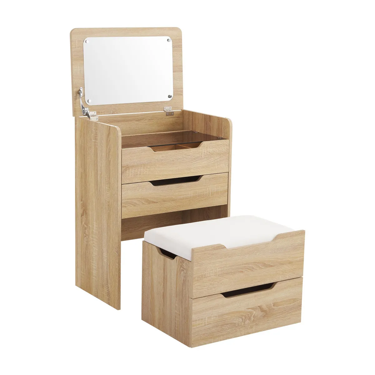 JUST HOME COLLECTION - Tocador 3 Cajón(es) Maria 60x81.7x40 cm Roble