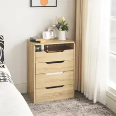 JUST HOME COLLECTION - Tocador 3 Cajón(es) Maria 60x81.7x40 cm Roble