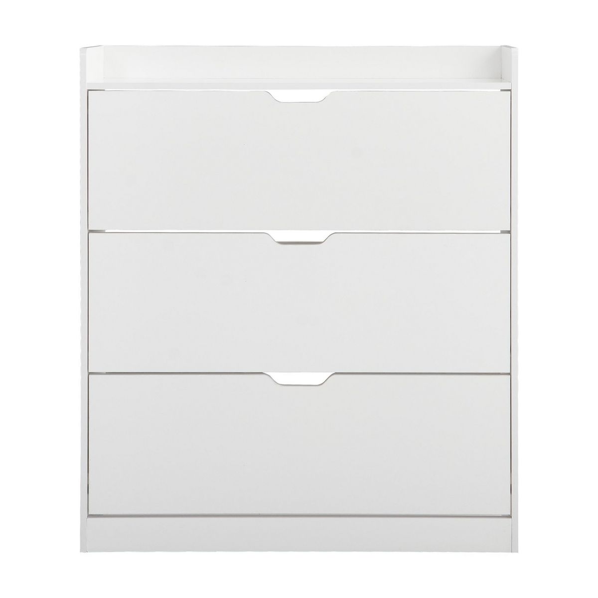 JUST HOME COLLECTION - Zapatero 3 Puertas Melamina 100x115.4x24 cm Blanco