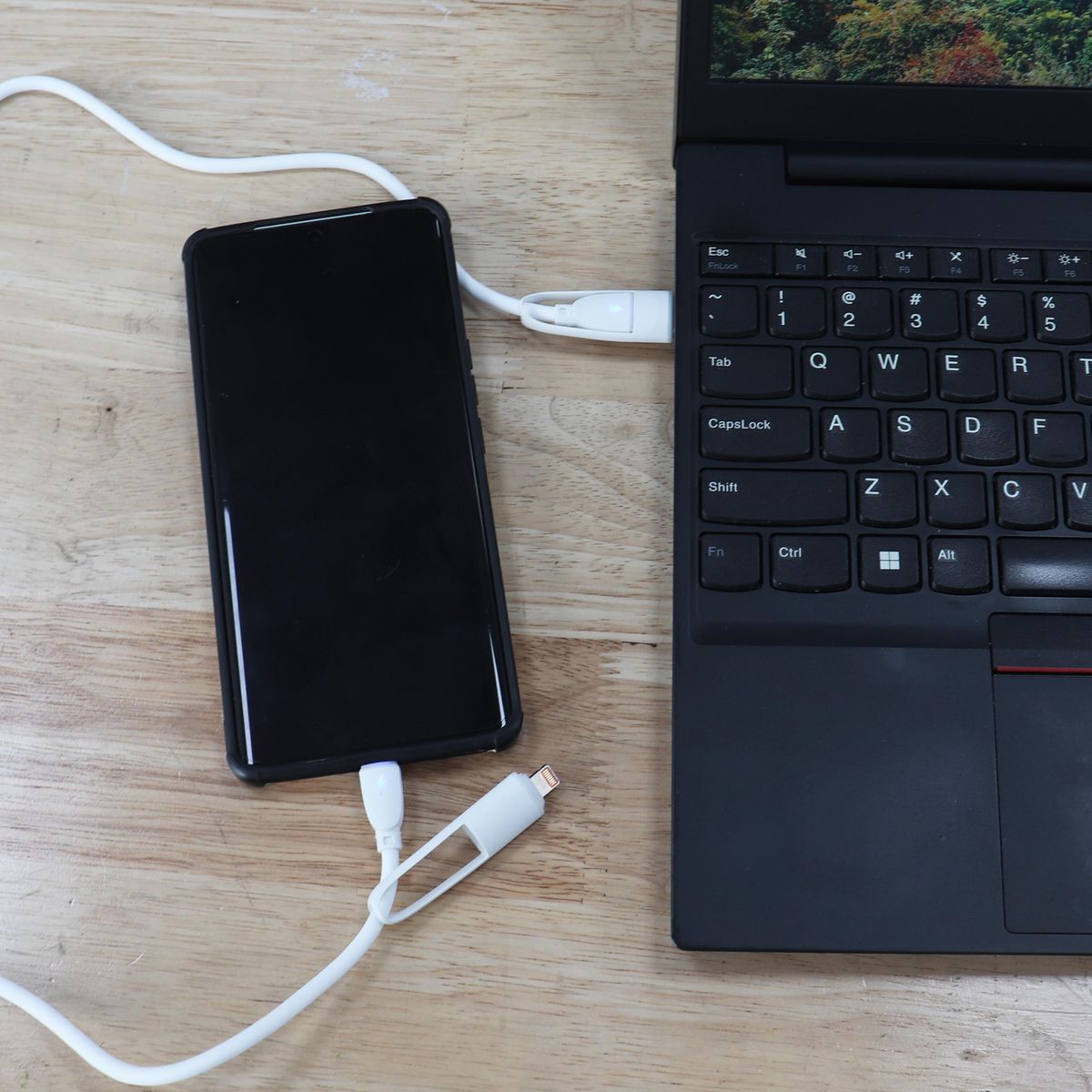 DAIRU - Cable cargador universal blanco