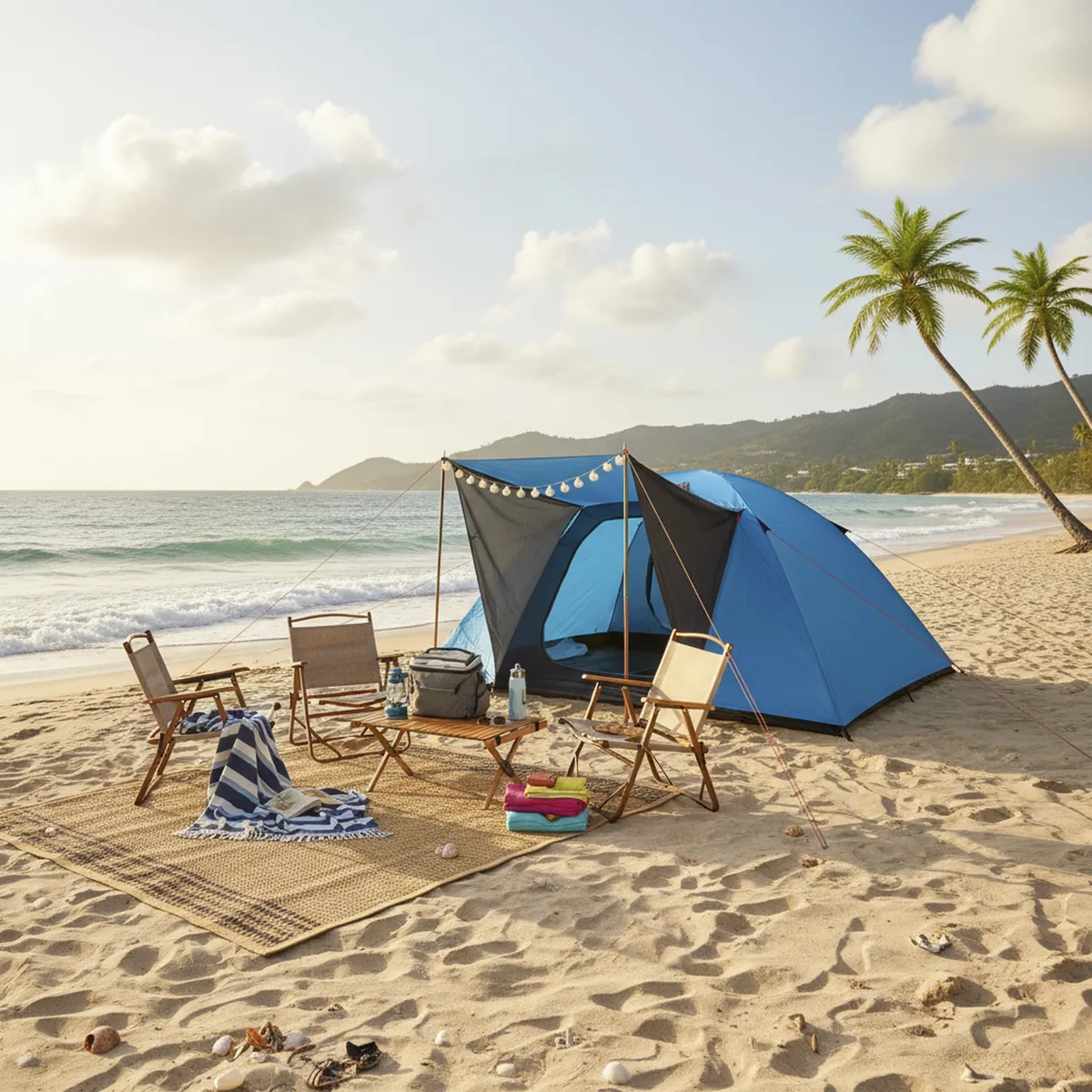 KLIMBER - Carpa Techo Alto Dome 6 Personas Azul