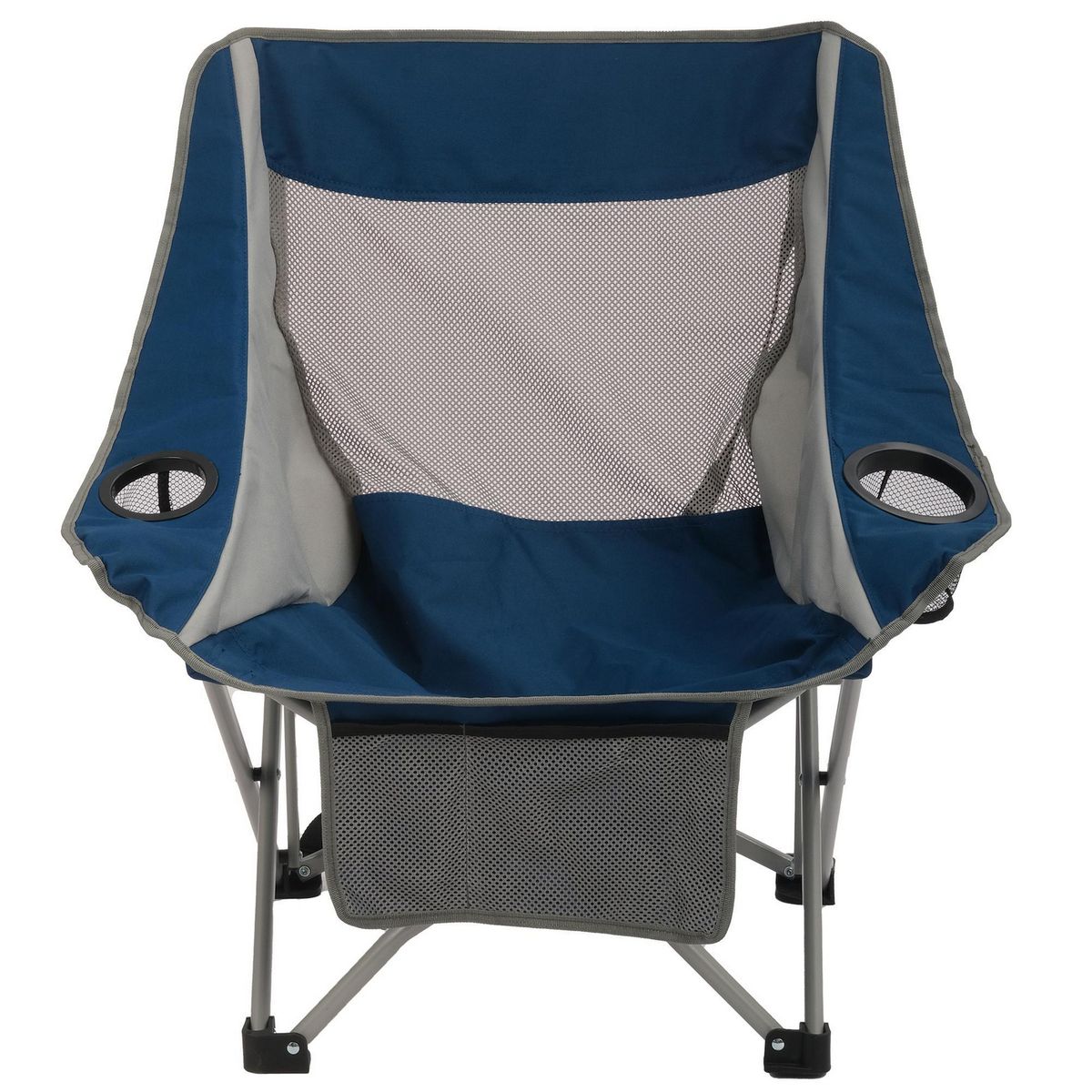 KLIMBER - Silla Plegable 74x77x60 cm Gris/azul