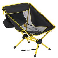 Silla Portátil 59x64x62 cm Negro/amarillo