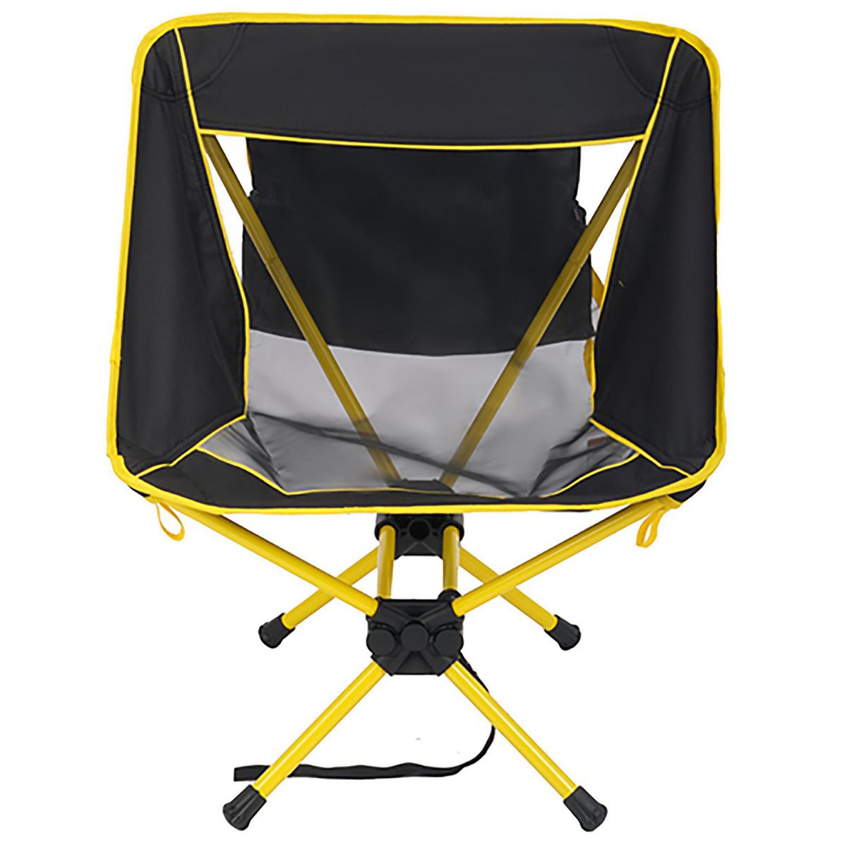 KLIMBER - Silla Portátil 59x64x62 cm Negro/amarillo