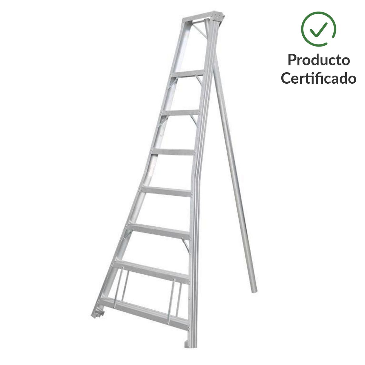 BAUKER - Escalera de Cosecha De tijera Aluminio 240 cm 7 Peldaños