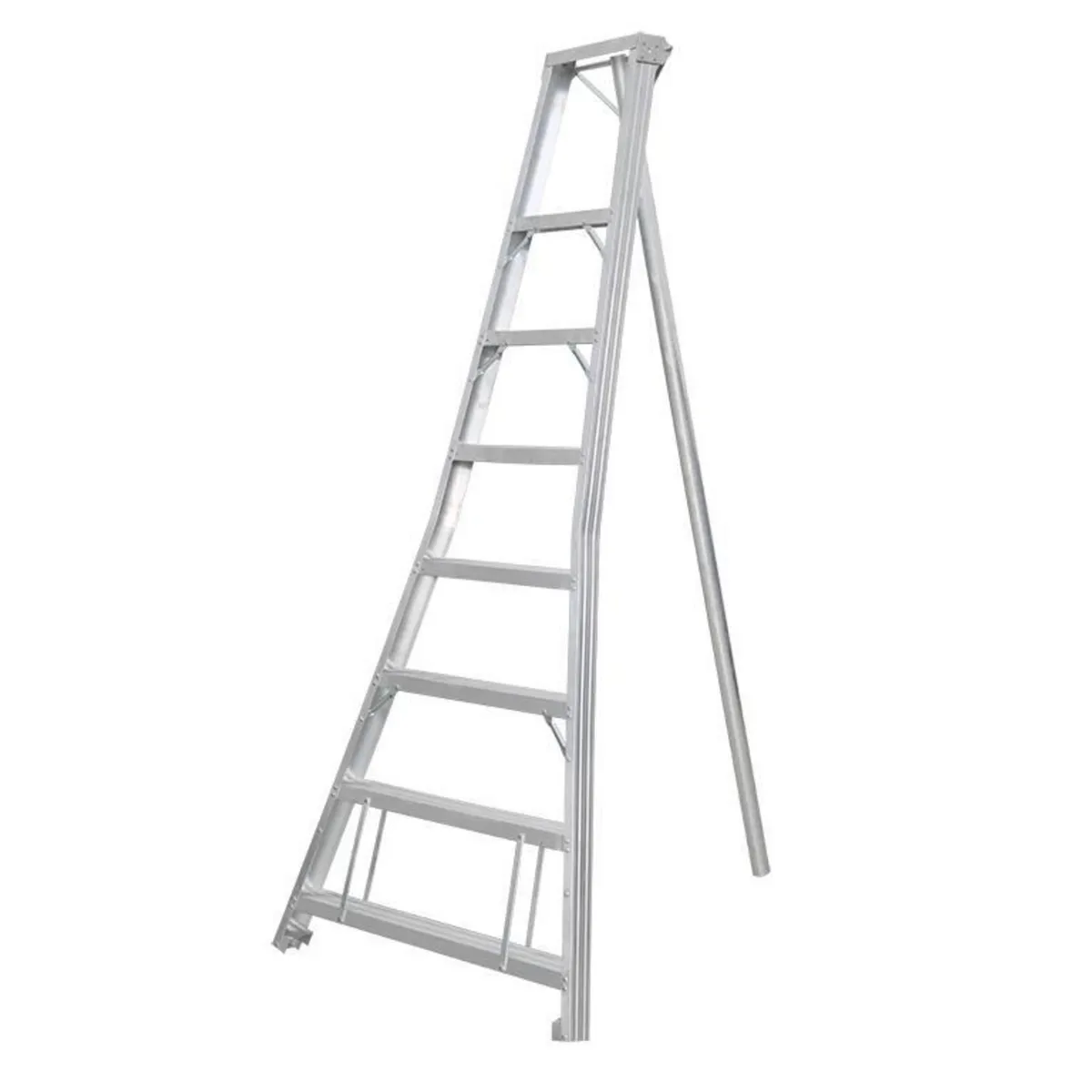 BAUKER - Escalera de Cosecha De tijera Aluminio 240 cm 7 Peldaños