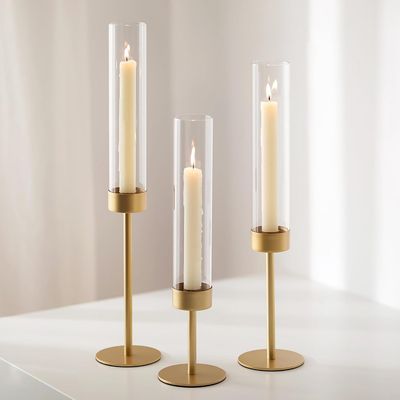 Imagen 2 del producto Set 3 candelabros dorado