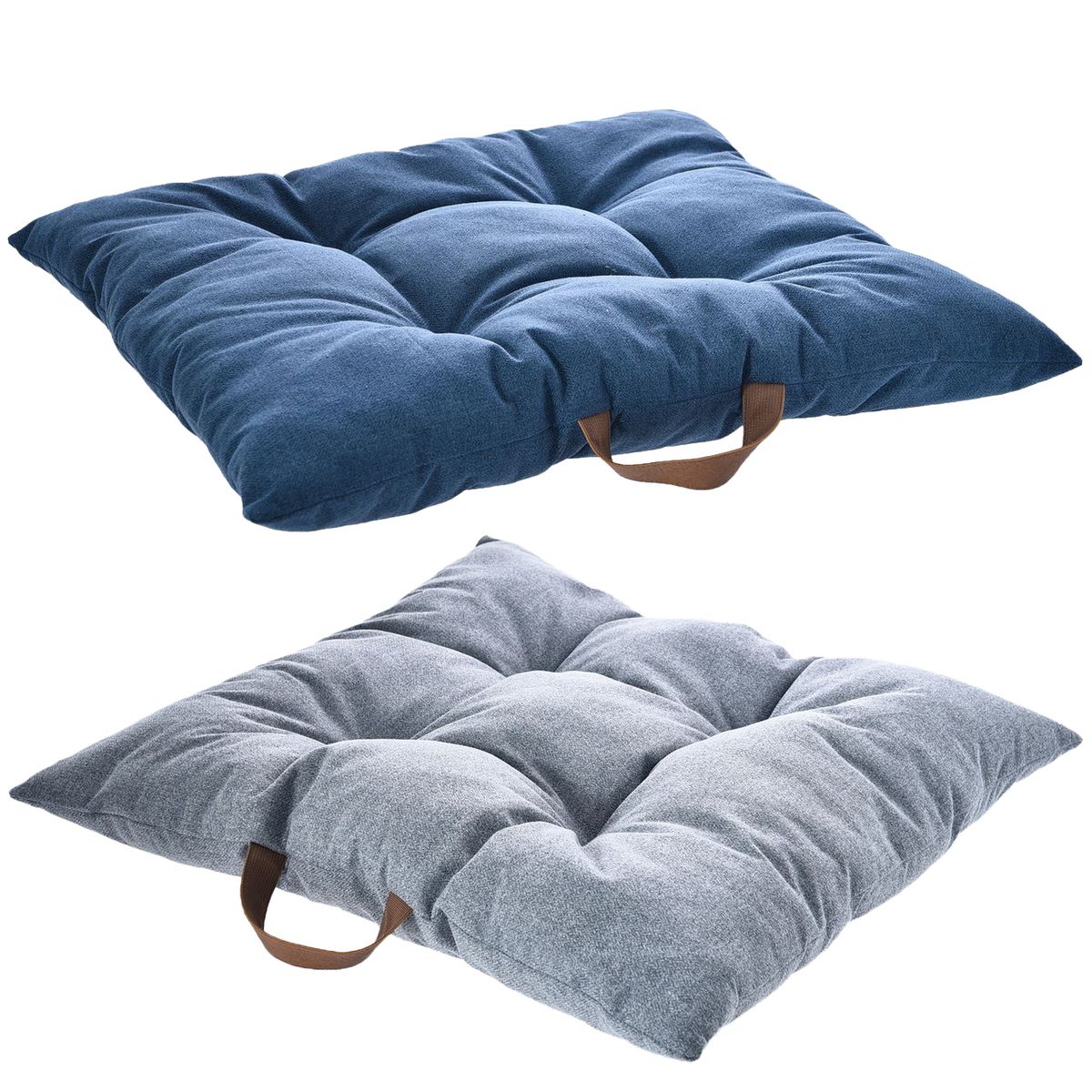 PETIZOOS - Cama para Perro 10x65x75 cm Gris claro; Azul