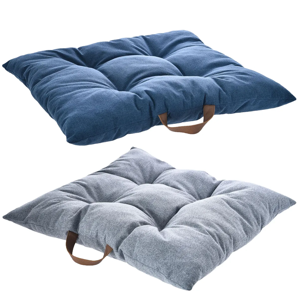 PETIZOOS - Cama para Perro 10x65x75 cm Gris claro; Azul