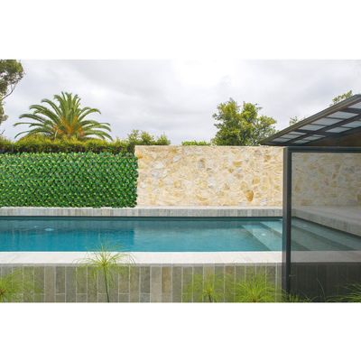 Imagen 2 del producto Cerco Extensible Hojas Plástico 200x100 metros Verde, Café