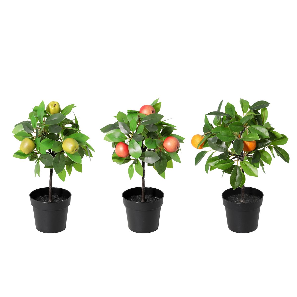 JUST HOME COLLECTION - Planta Artificial con Fruta 28 cm Verde