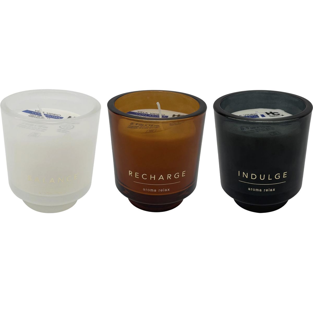 JUST HOME COLLECTION - Vela Vidrio 9x10 cm con Aroma