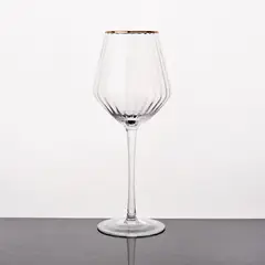 JUST HOME COLLECTION - Copa de Vino tinto 490 ml Vidrio Dorado