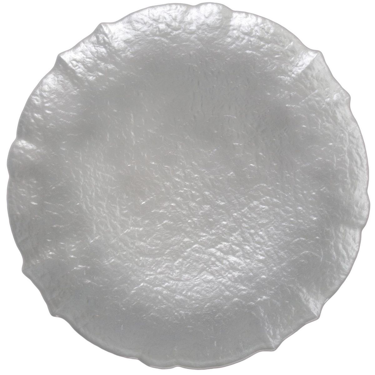 JUST HOME COLLECTION - Base plato vidrio perla 33cm